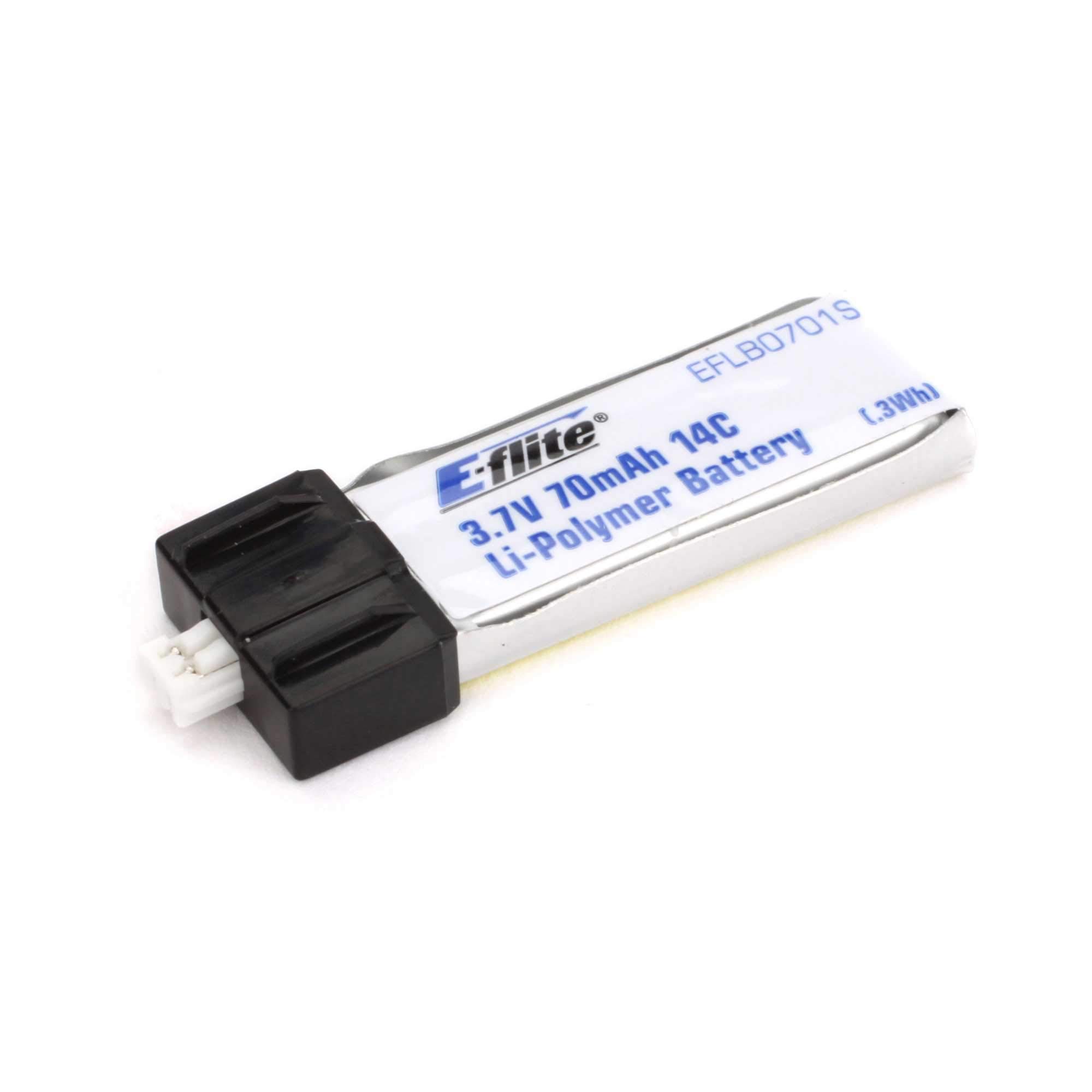 e-flite-70mah-1s-3-7v-lipo-akku-ph-1-25-ultra-micro image 1