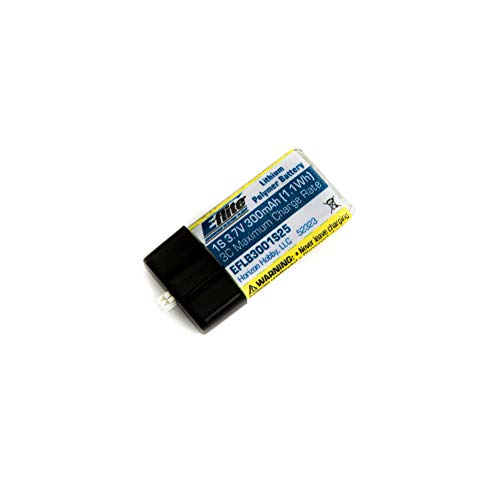 e-flite-300mah-1s-3-7v-25c-lipo-akku-ph-1-5-ultra-micro image 2