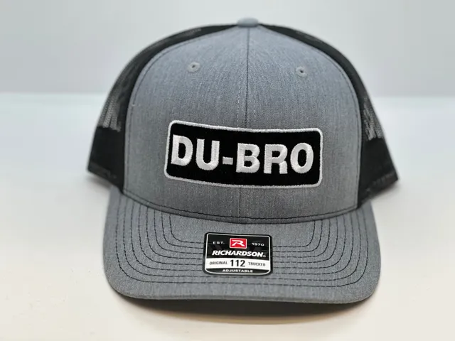 du-bro-trucker-cap-112-grau-schwarz-logo-snapback image 1