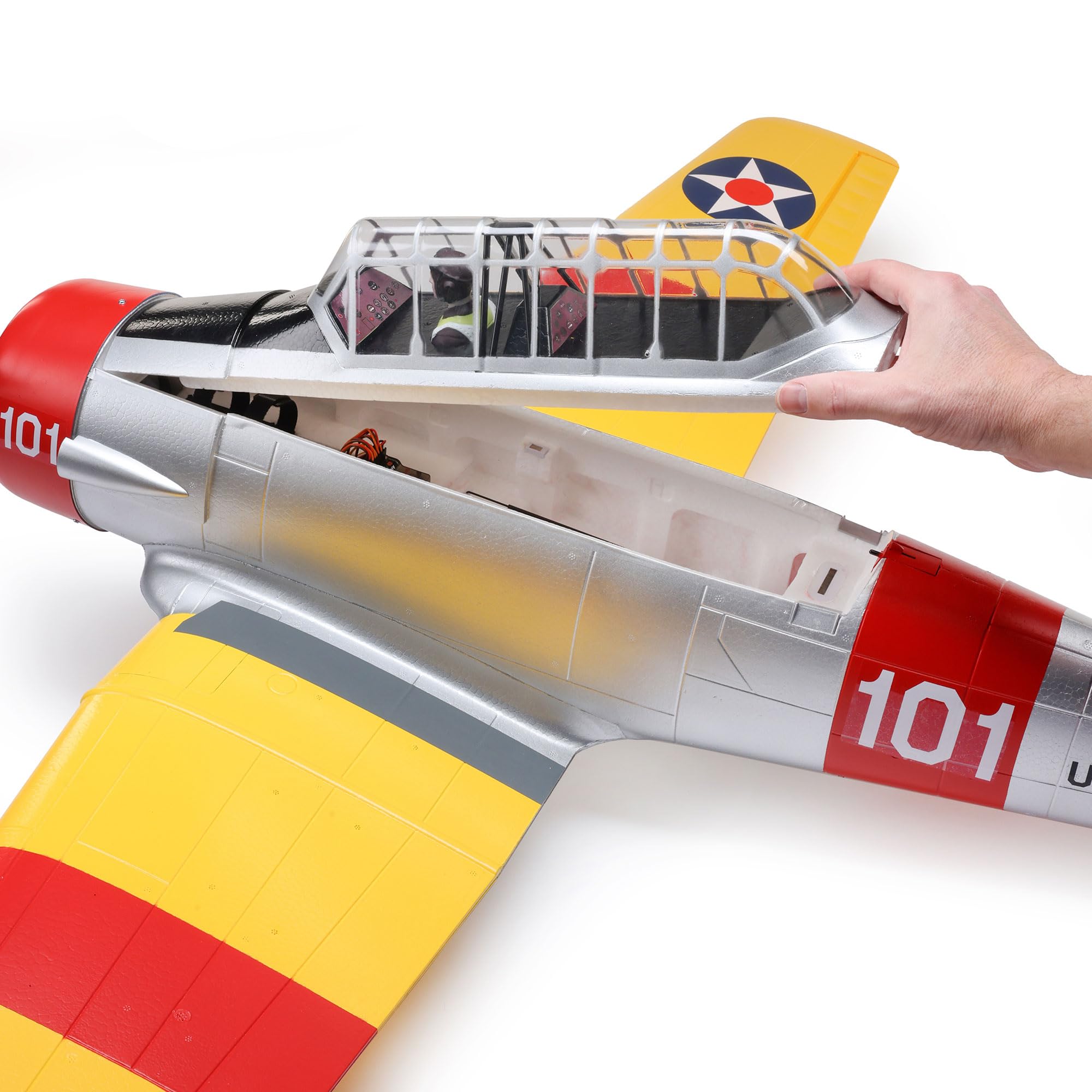 e-flite-rc-flugzeug-snj-5-at-6-texan-1-5-m-bnf-basic-warbird image 8