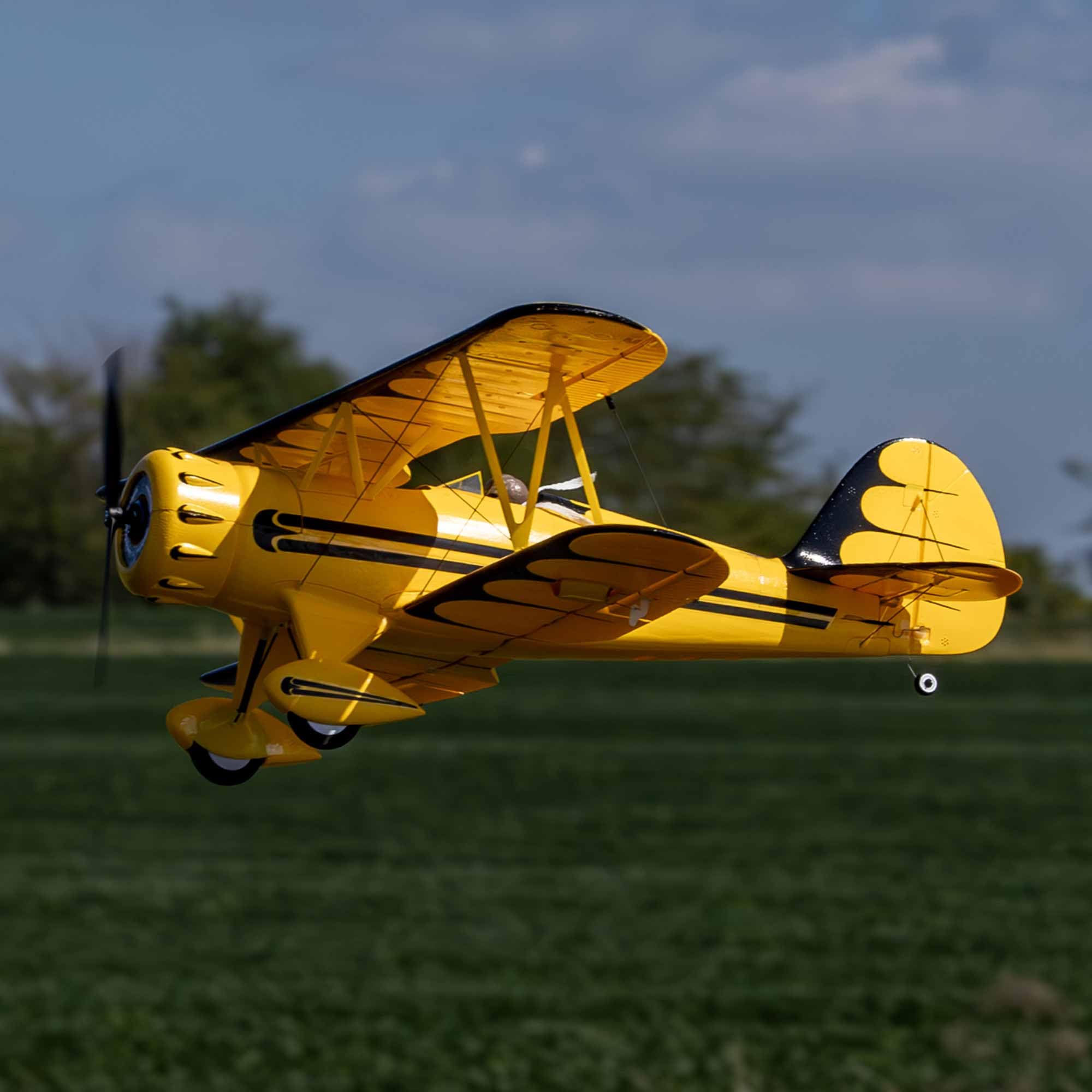 e-flite-umx-waco-gelb-bnf-basic-rc-doppeldecker-as3x image 6