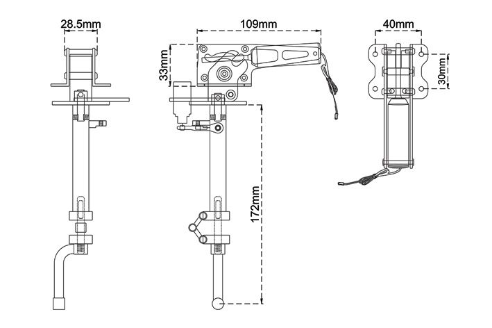 black-horse-electric-retract-gear-bugfahrwerk-bh163v2 image 3