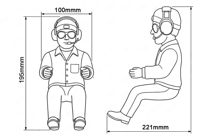 black-horse-pilot-figure-bh150-pilotenfigur-super-decathlon image 2
