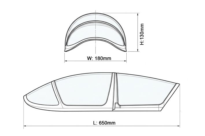 black-horse-canopy-bh183-l-39-albatros-1720mm-kabinenhaube image 2