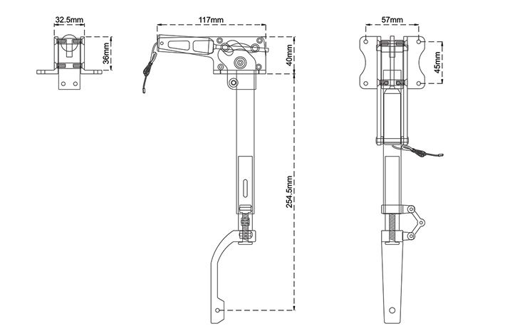 black-horse-electric-retract-gear-bh117-hauptfahrwerk-main image 4