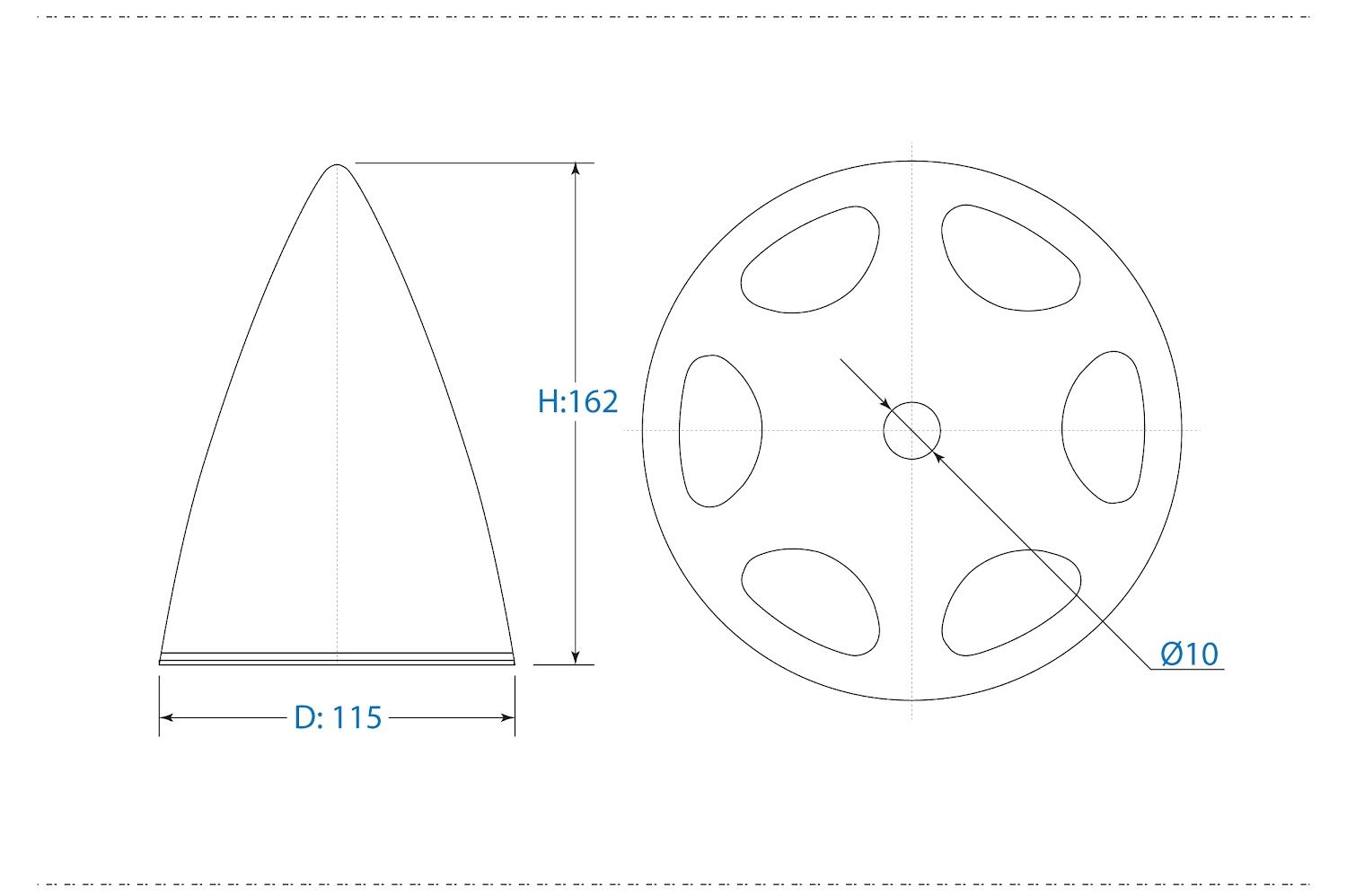 black-horse-ultra-light-spinner-115mm-rc-spinner-rot image 5