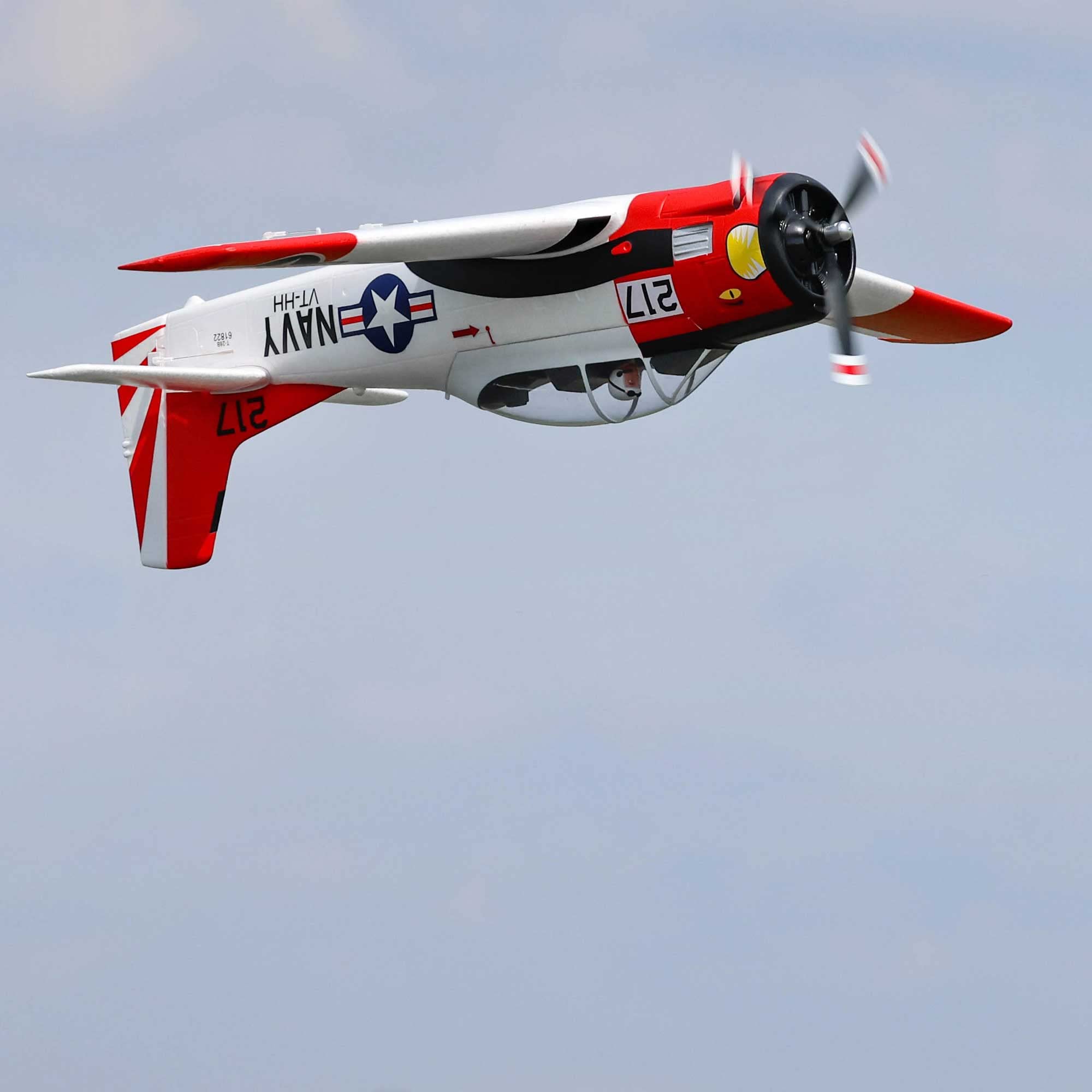 e-flite-t-28-trojan-1-2m-bnf-basic-warbird-smart-esc image 5