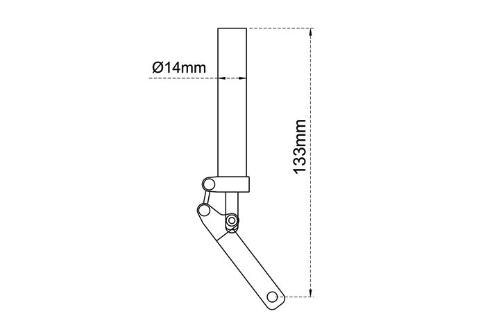 black-horse-electric-retract-gear-bh76-hauptfahrwerk-oleo-scale image 3