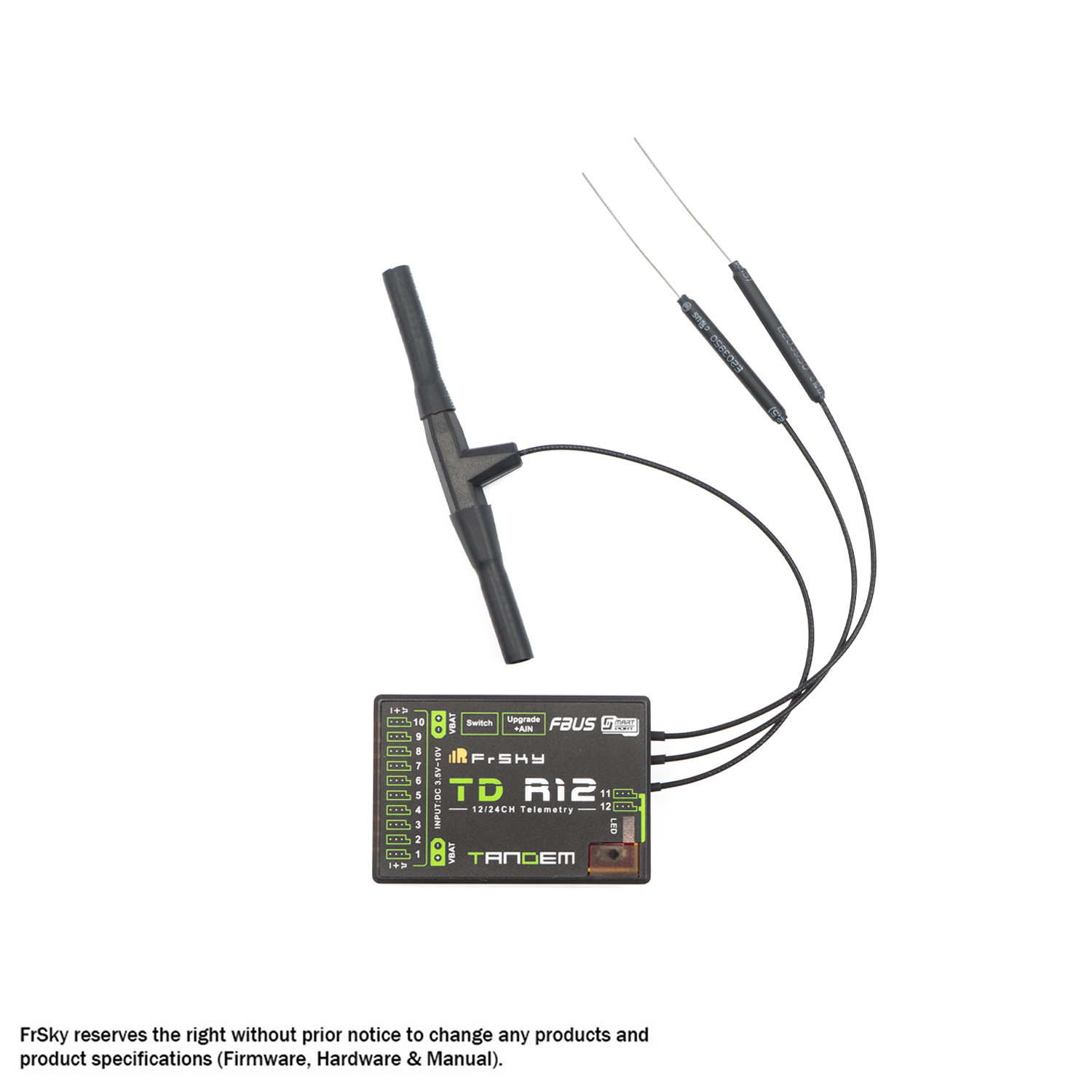 frsky-td-r12-empf-nger-12-kanal-dual-band-900mhz image 2
