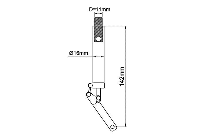 black-horse-electric-retract-gear-bh175-bugfahrwerk-oleo-nase image 3