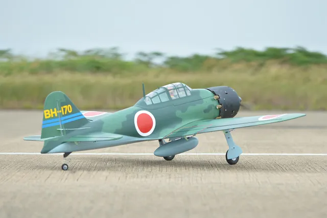 black-horse-bh171-v2-a6m-zero-1720mm-arf-flugmodell-elektro-retract image 1