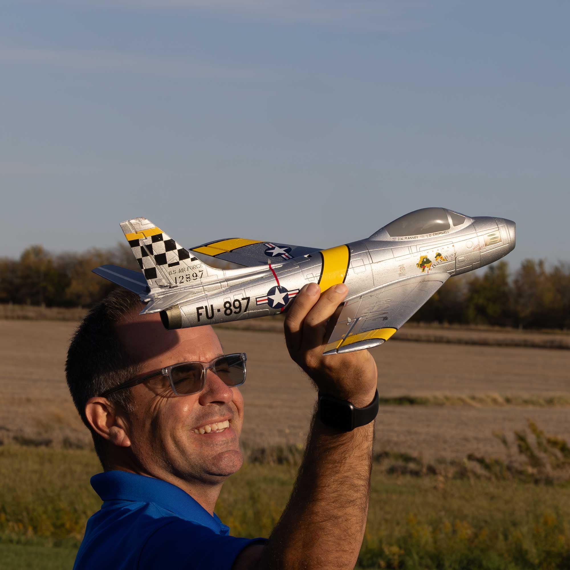 e-flite-umx-f-86-sabre-30mm-edf-jet-bnf-basic-as3x image 2