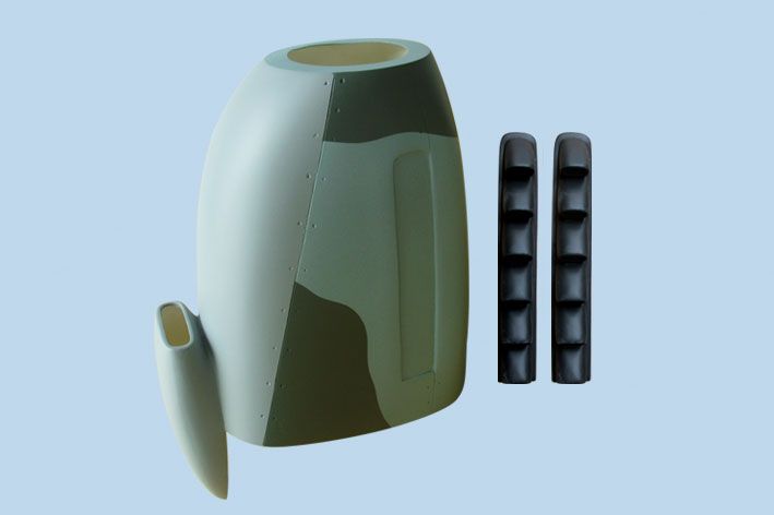 black-horse-cowl-bh136-motorhaube-spitfire-30-35cc-gas image 2