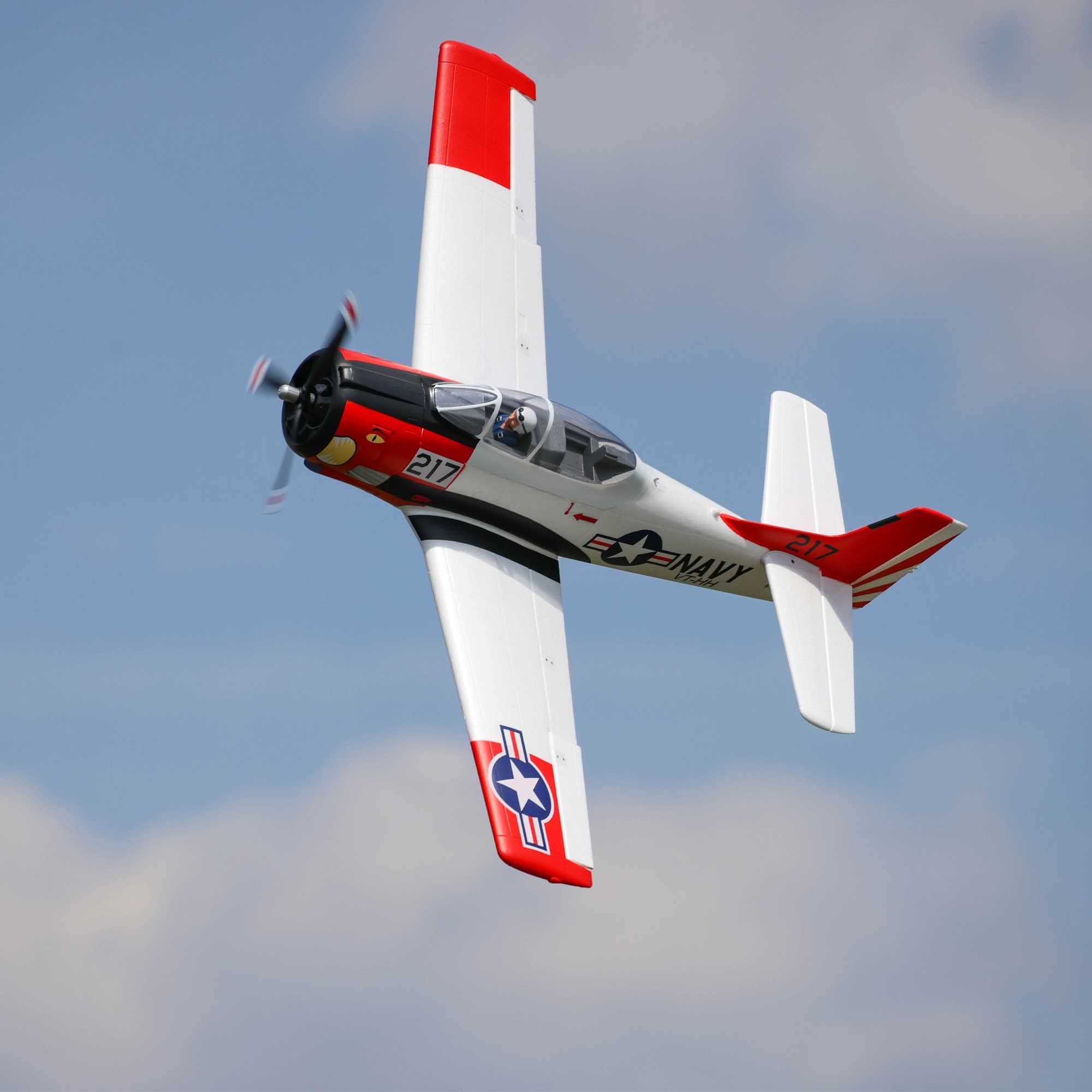 e-flite-t-28-trojan-1-2m-bnf-basic-warbird-smart-esc image 6