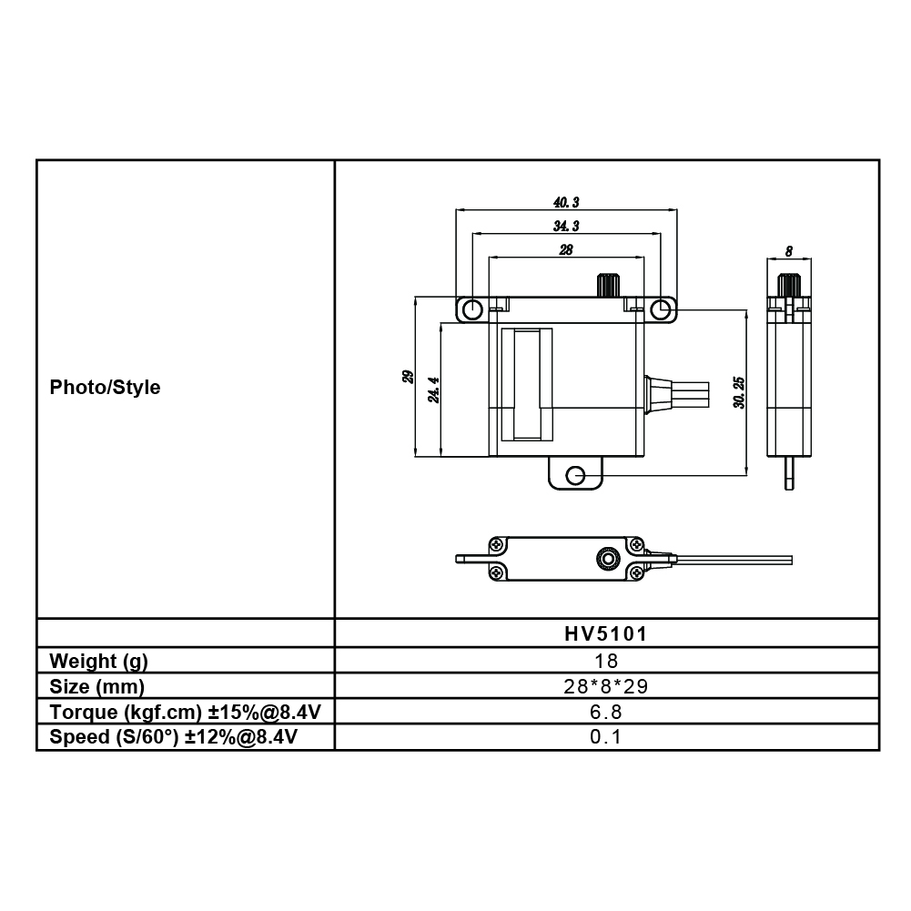frsky-xact-5100-servo-hv-metallgetriebe-fbus image 5