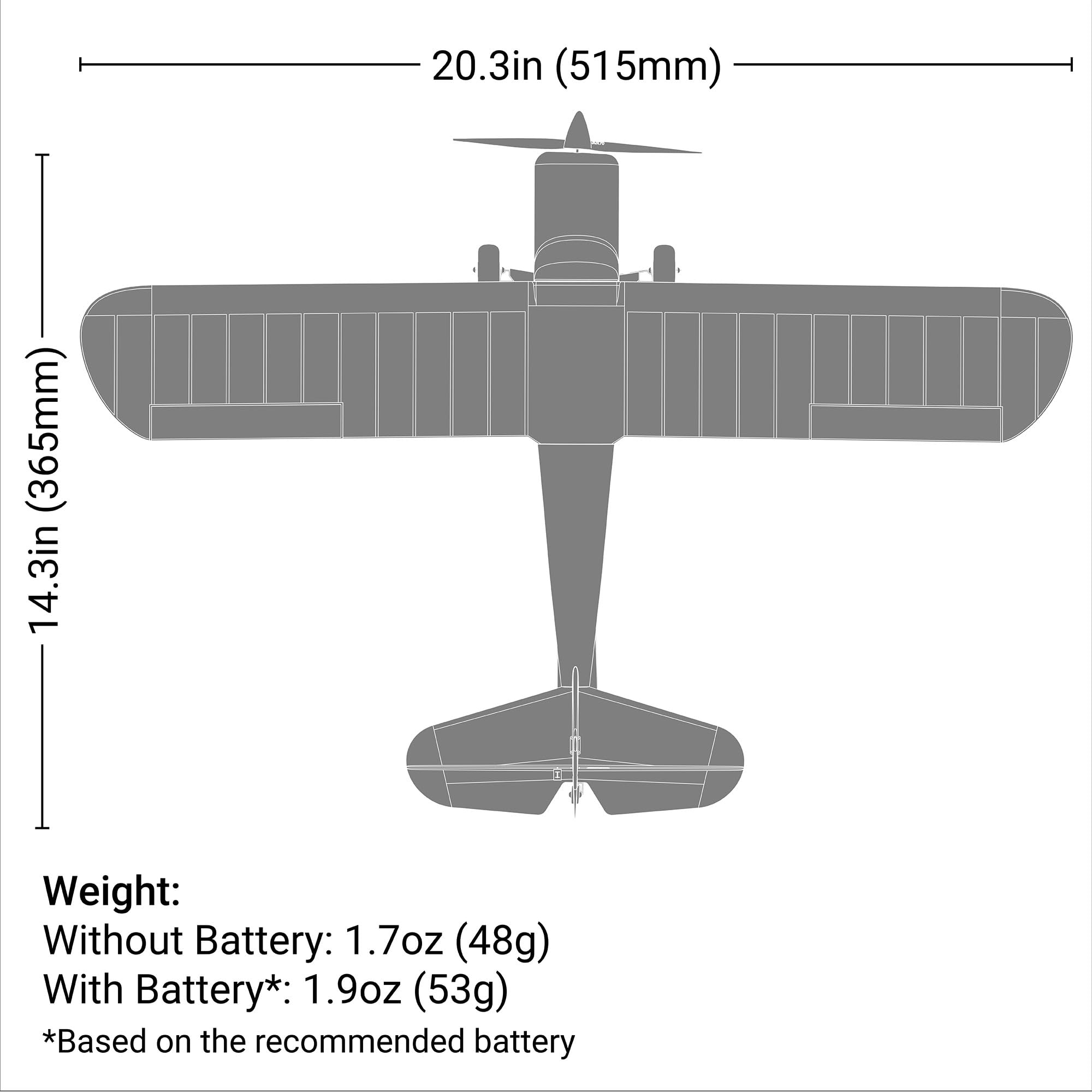 hobbyzone-champ-515mm-anniversary-bnf-basic-rc-trainer-mit-safe image 8