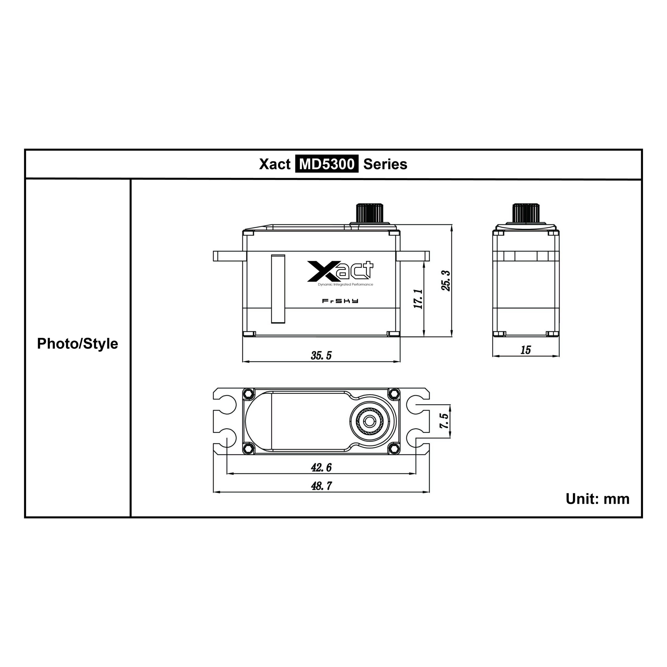 frsky-servos-xact-5300-serie-servo-hv-8-4v-metallgetriebe image 5