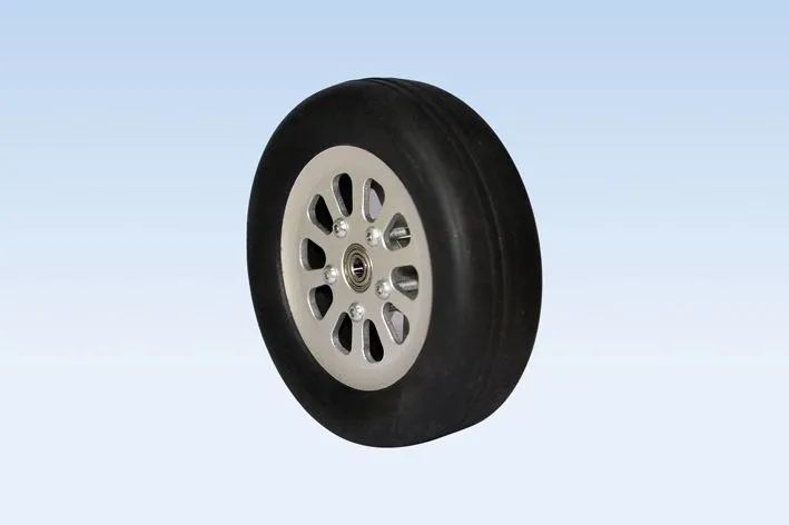 black-horse-wheel-gummirad-100-mm-mit-nabe image 1