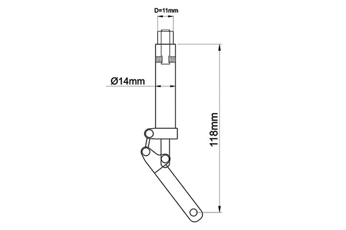 black-horse-electric-retract-gear-bh173v2-bugfahrwerk-oleo-nase image 3