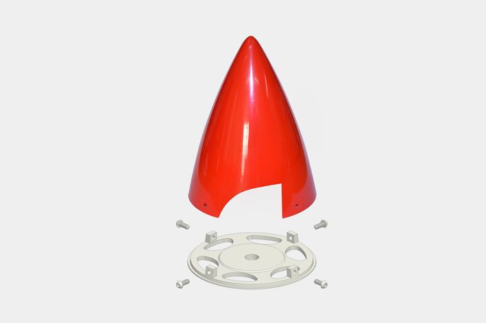black-horse-ultra-light-spinner-red-86mm-r-spinner-rot-86-mm image 2