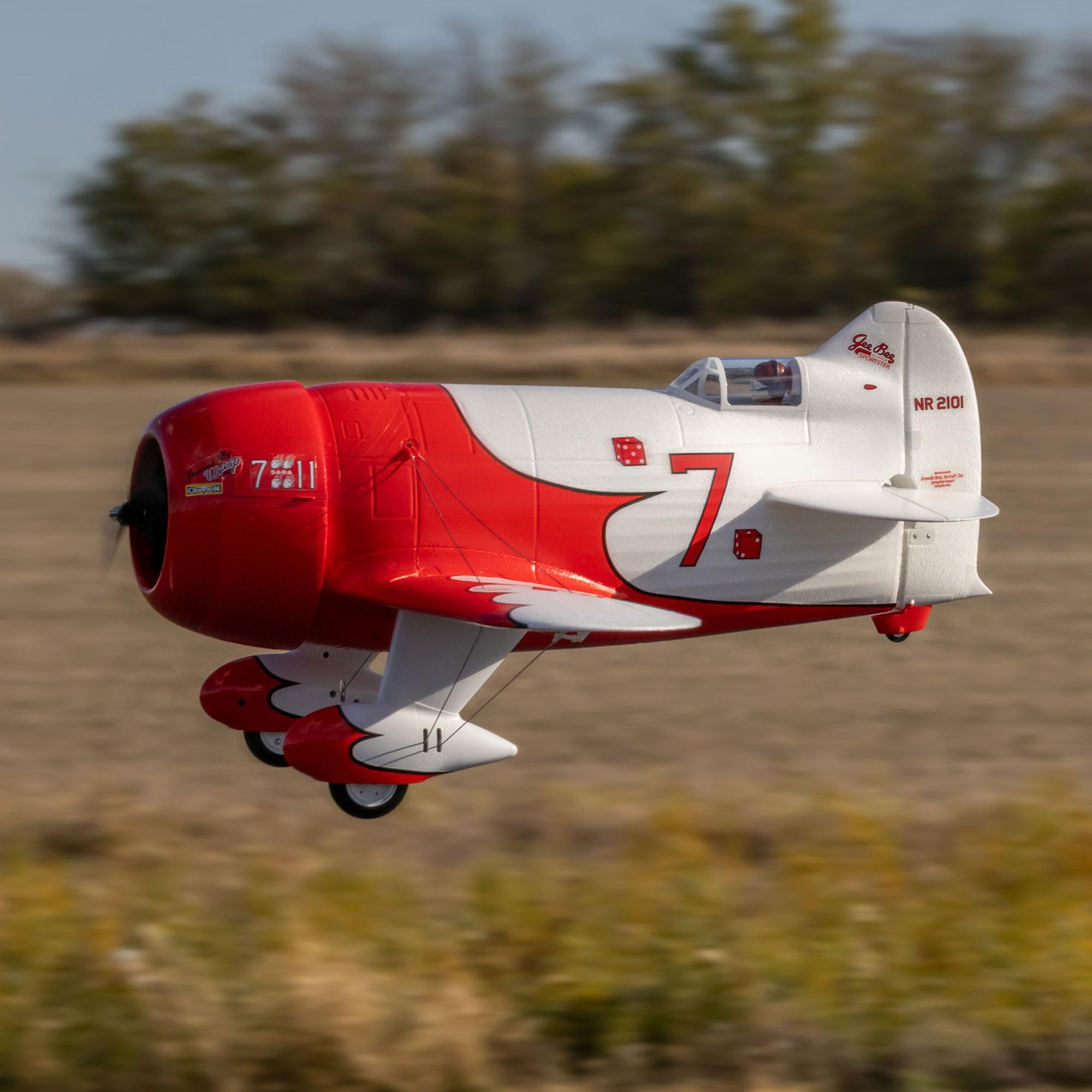 e-flite-gee-bee-r-2-1-0-m-bnf-basic-rc-flugzeug-as3x image 2