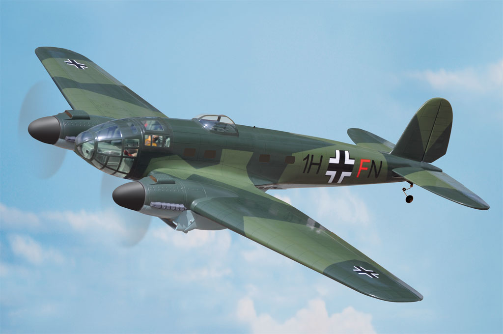 black-horse-bh143-v2-heinkel-he-111-rc-flugzeug-1750mm-elektro-retract image 2