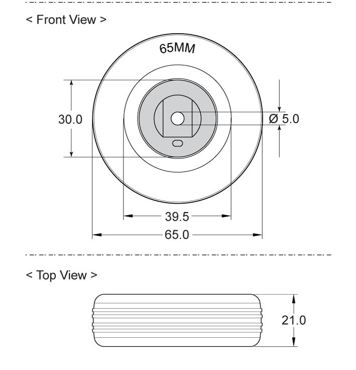black-horse-wheel-gummi-bremsrad-65mm-mit-bremse image 6