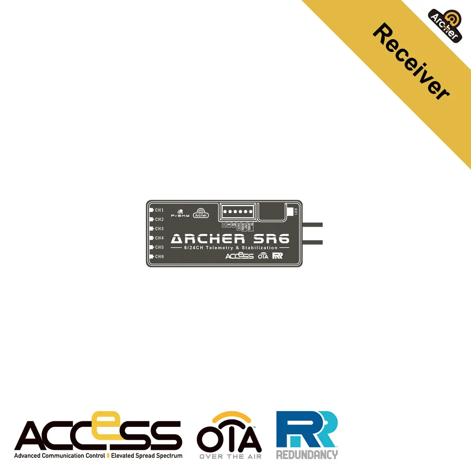 frsky-archer-sr6-empf-nger-6-kanal-mit-gyro image 1