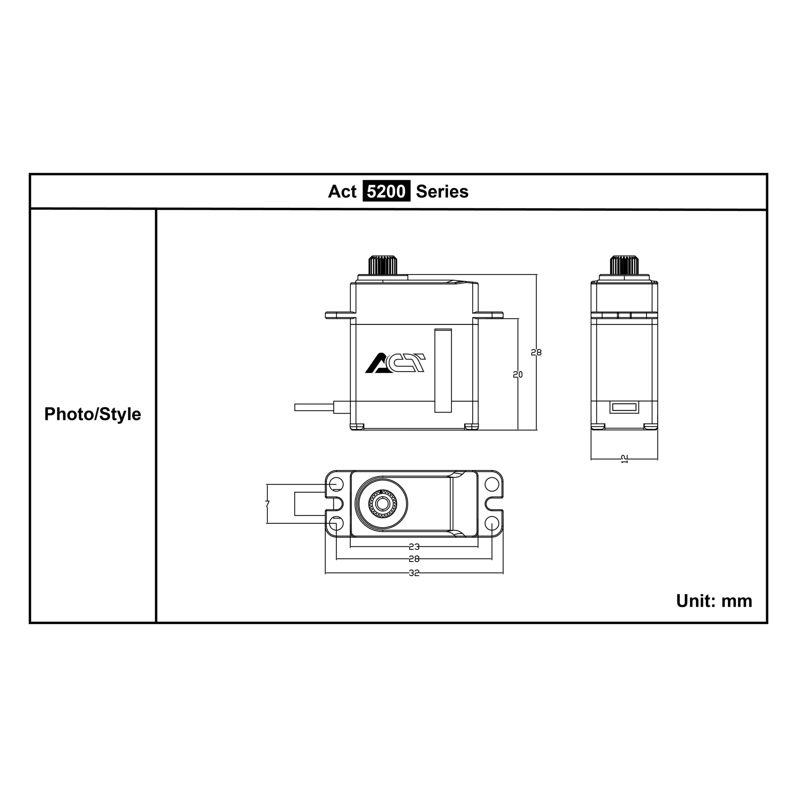 frsky-act-5200-servo-m5213h-hv-metallgetriebe image 5