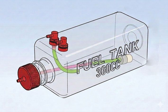 black-horse-kraftstofftank-360cc-benzintank image 1