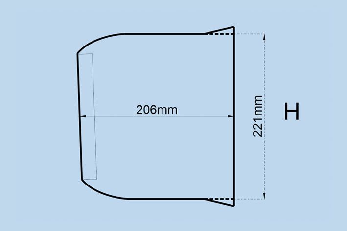 black-horse-bh170-cowling-lysander-motorhaube-30-35cc-gas image 4