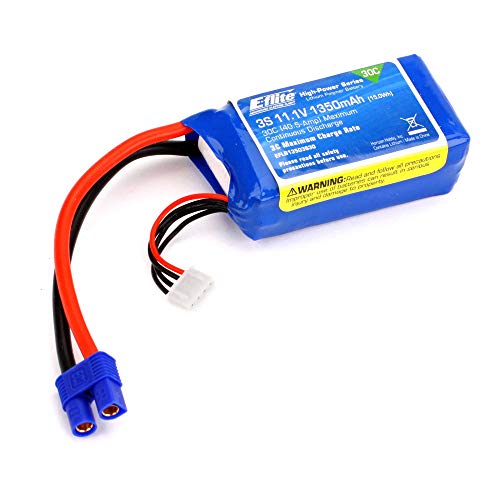 e-flite-3s-1350mah-30c-lipo-akku-11-1v-ec3-stecker image 2