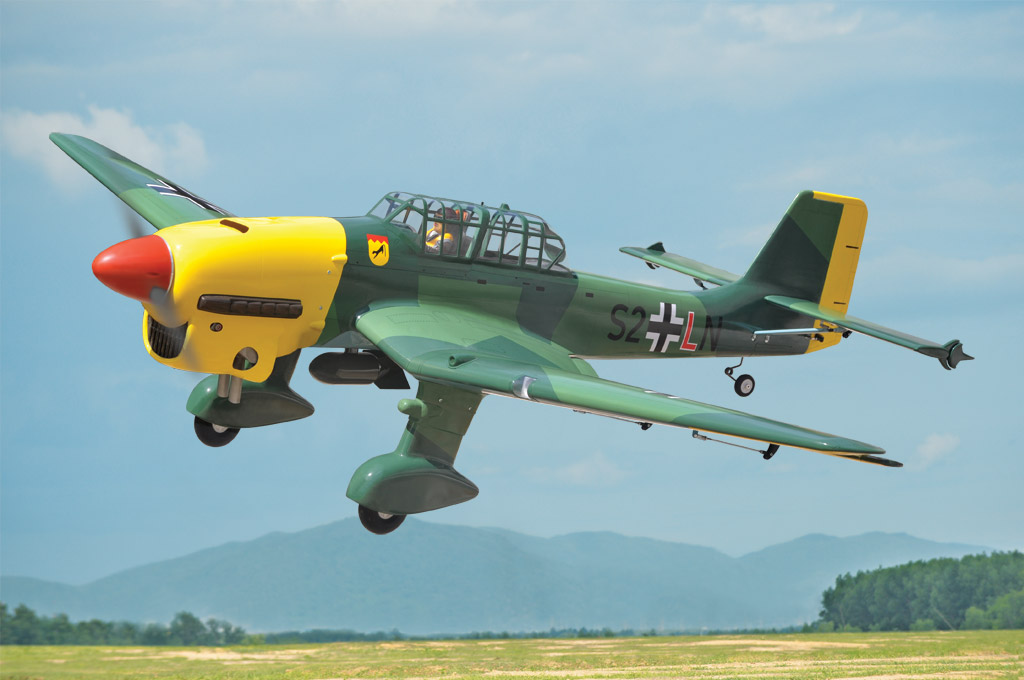 black-horse-bh169-junkers-ju-87-stuka-rc-flugzeug-2300mm-60cc-arf image 2
