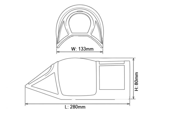 black-horse-canopy-kabinenhaube-bh136-spitfire-30-35cc image 2