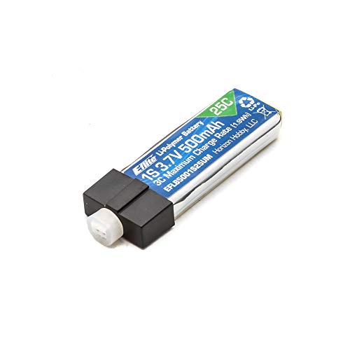 e-flite-batteries-500mah-1s-25c-lipo-akku-ph-2-0-3-7v image 2