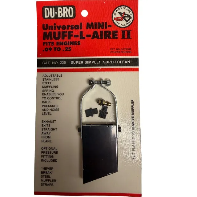 du-bro-muffler-accessories-muff-l-aire-ii-auspuff-universal image 1