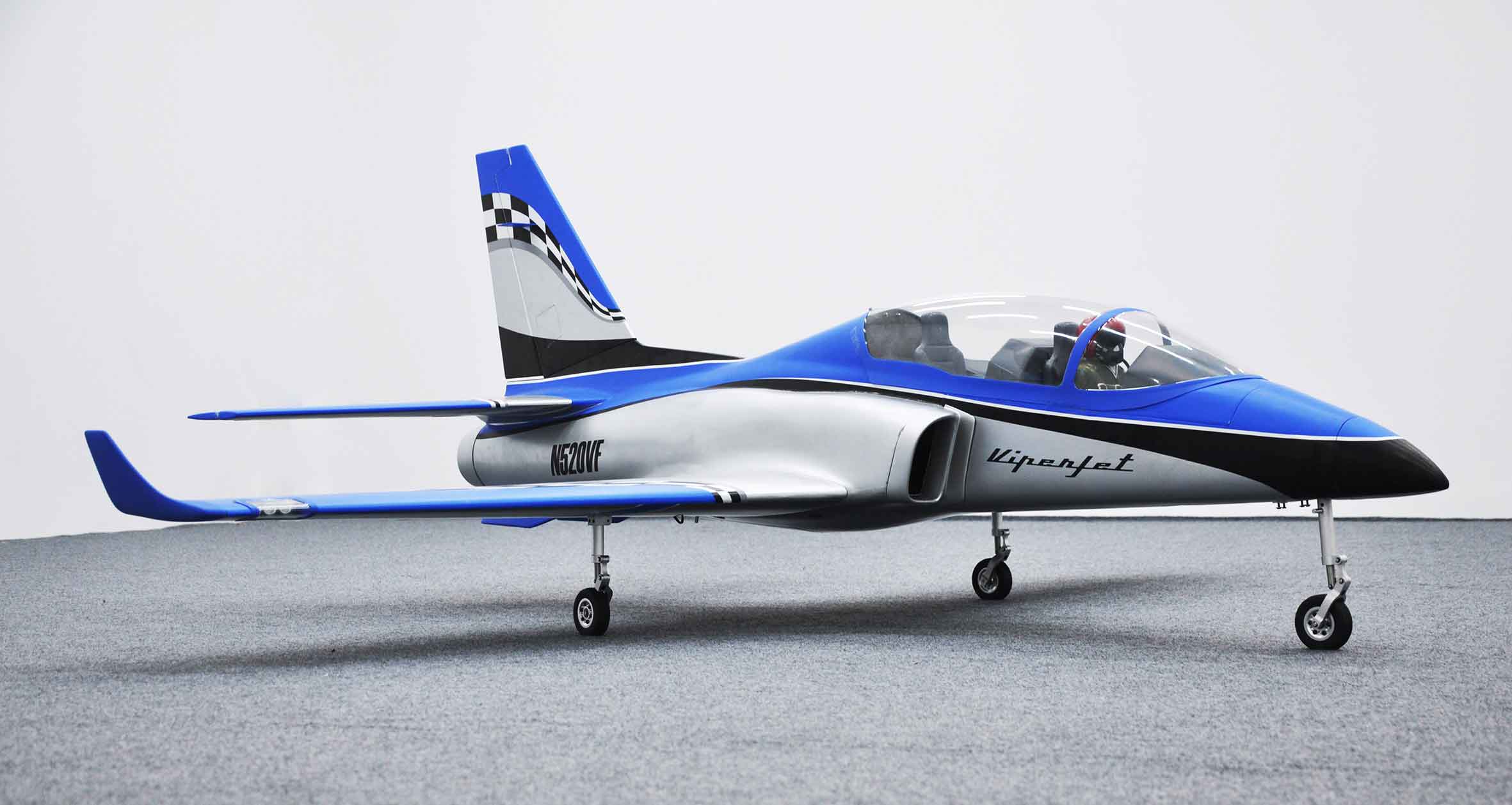 black-horse-viper-jet-mkii-edf-jet-1885mm-silver-blue-120mm image 7