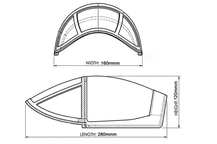 black-horse-canopy-bh64-corsair-kabinenhaube-60cc-gas image 2