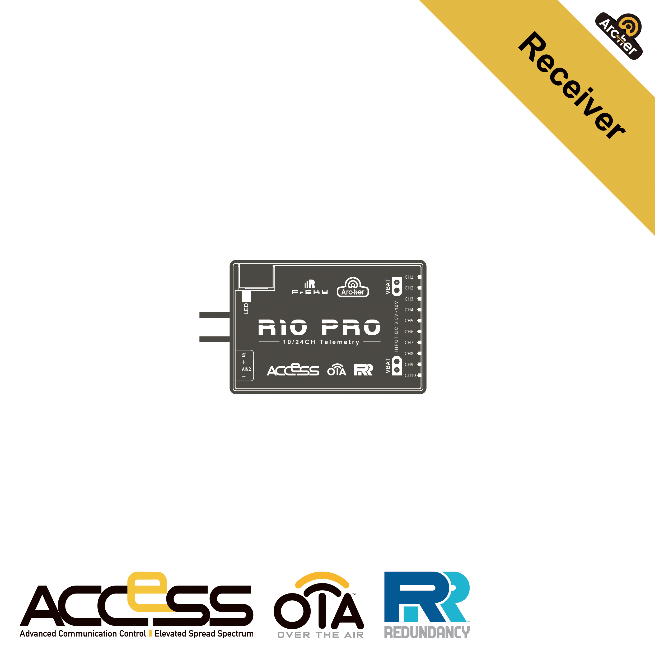 frsky-archer-r10-pro-empf-nger-10-kanal-access-telemetrie image 1