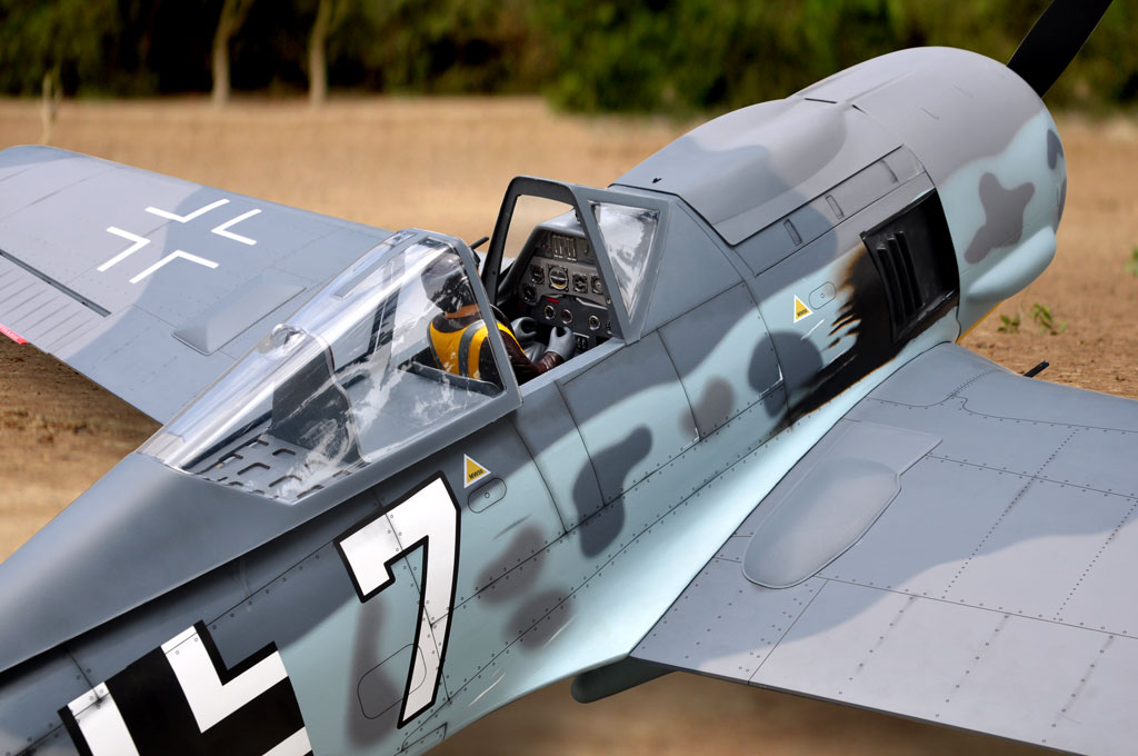 black-horse-bh178-fw-190a-rc-flugzeug-arf-2600-mm-120cc image 8