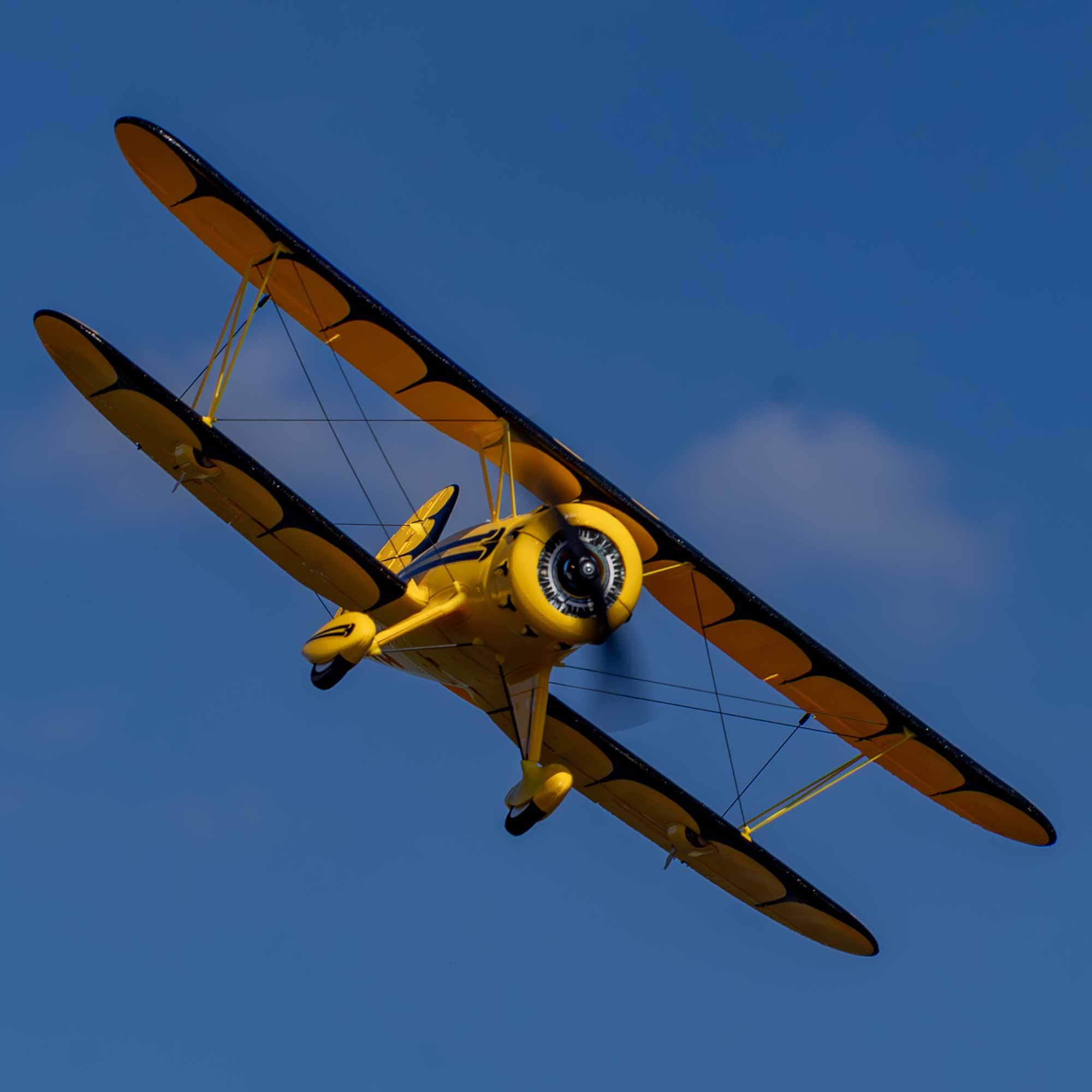 e-flite-umx-waco-gelb-bnf-basic-rc-doppeldecker-as3x image 3