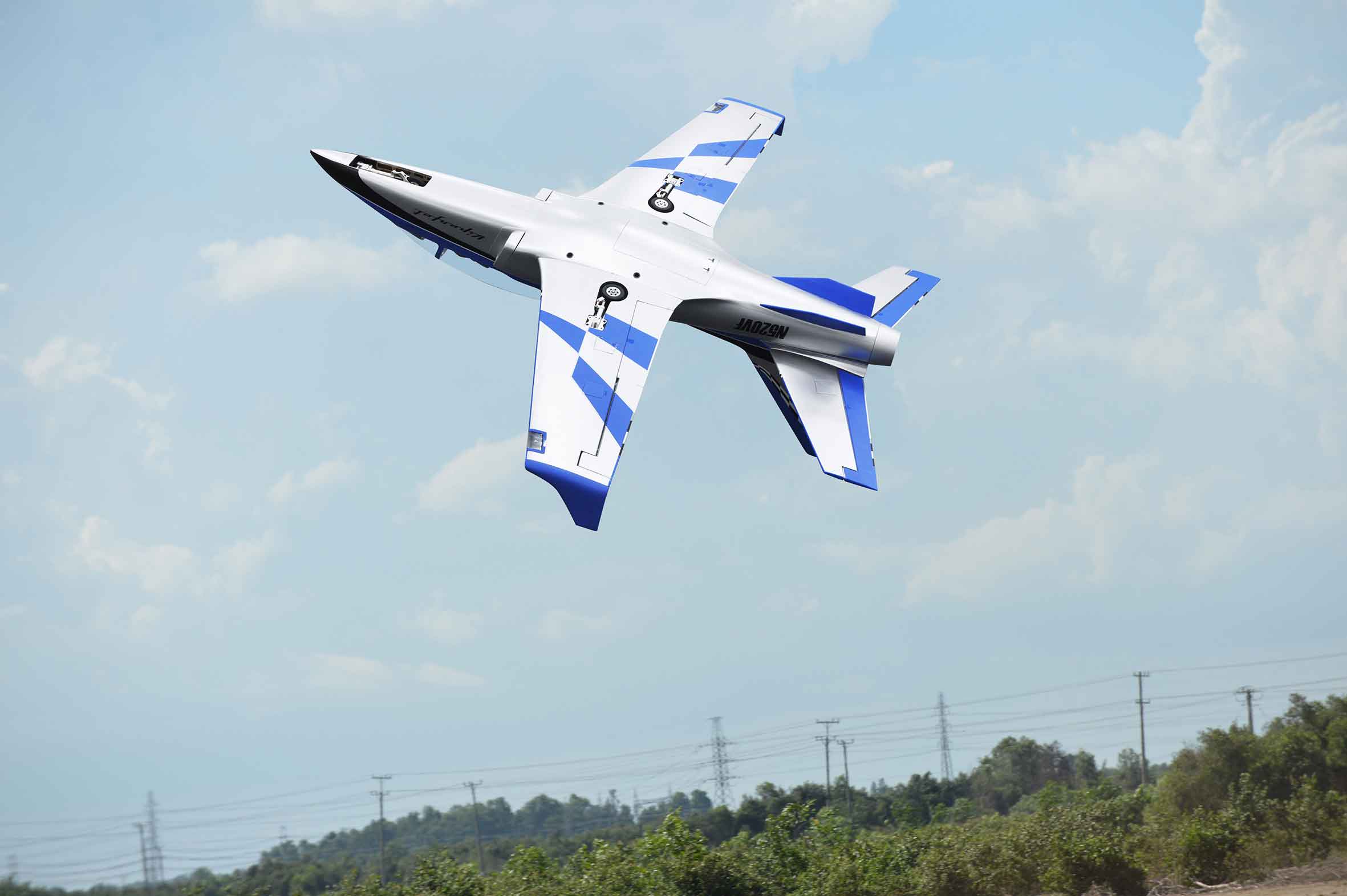 black-horse-viper-jet-mkii-edf-jet-1885mm-silver-blue-120mm image 3