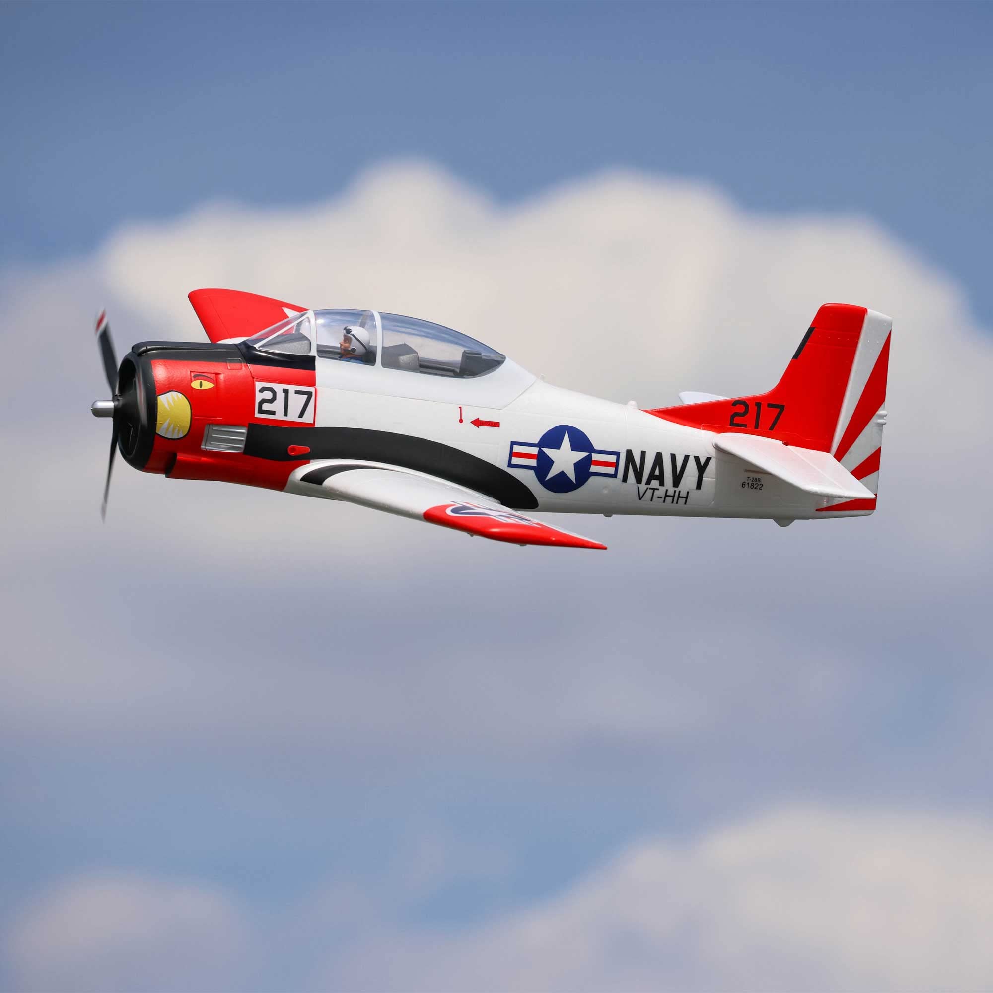 e-flite-t-28-trojan-1-2m-bnf-basic-warbird-smart-esc image 3