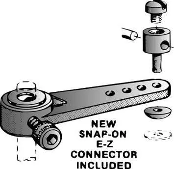 du-bro-landing-gear-155-steuerarm-nylon-1-1-4-bugrad image 1