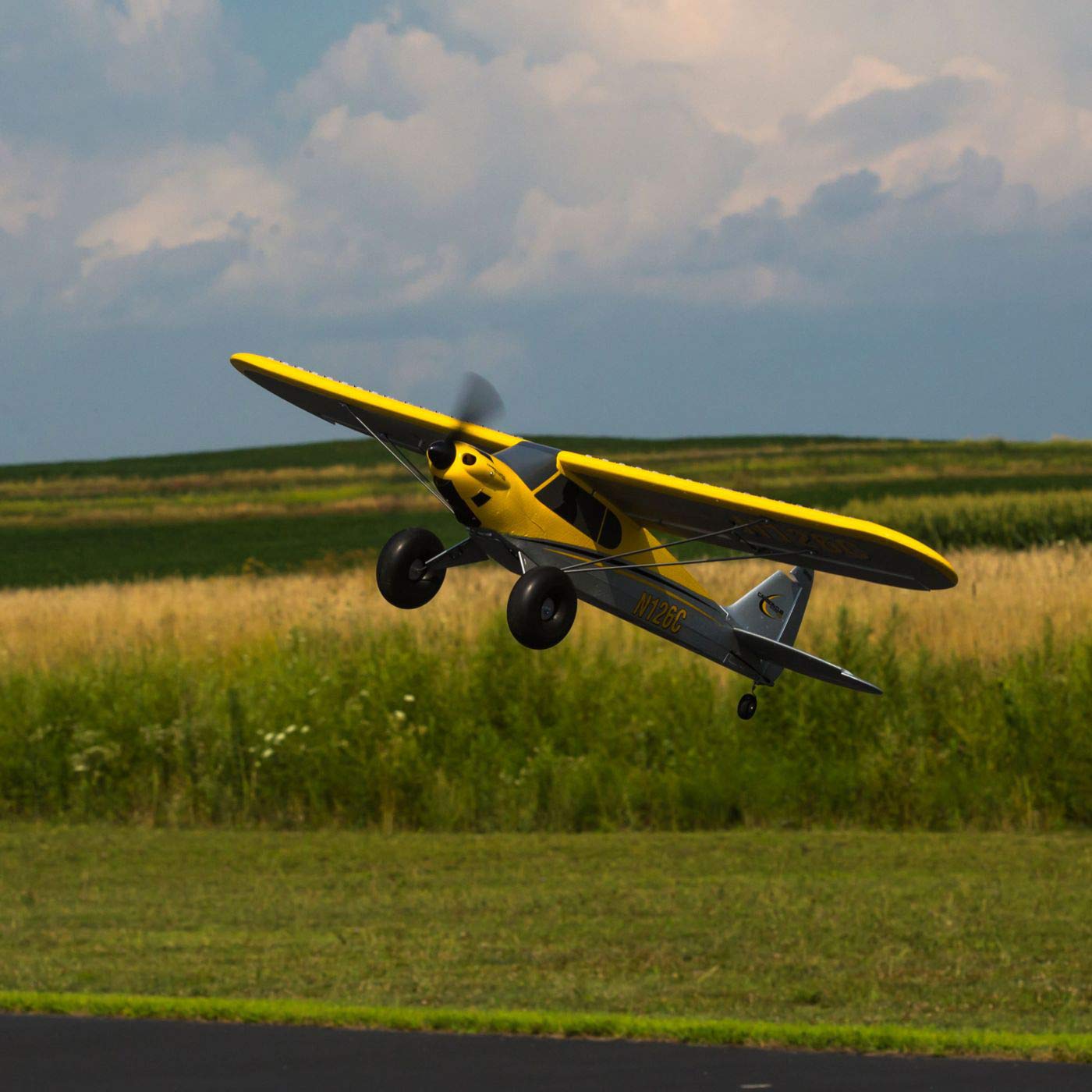 hobbyzone-carbon-cub-s-2-1-3m-rc-flugzeug-bnf-basic-gelb image 5