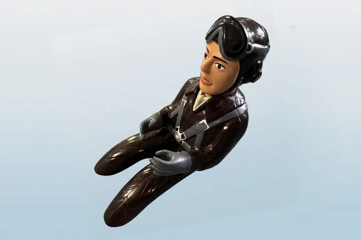 black-horse-pilot-figure-bf-109g-bh188-pilotenpuppe image 1