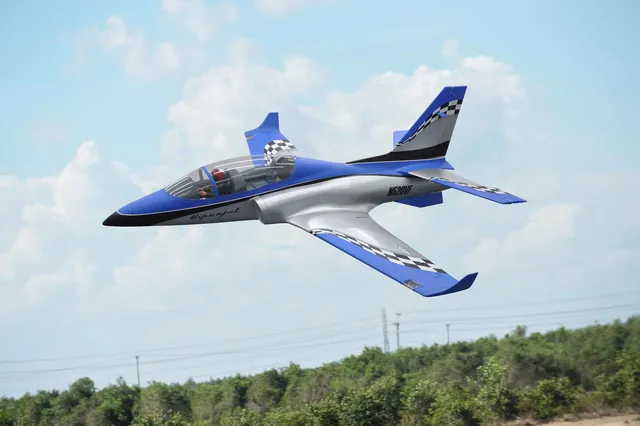 black-horse-viper-jet-mkii-edf-jet-1885mm-silver-blue-120mm image 1