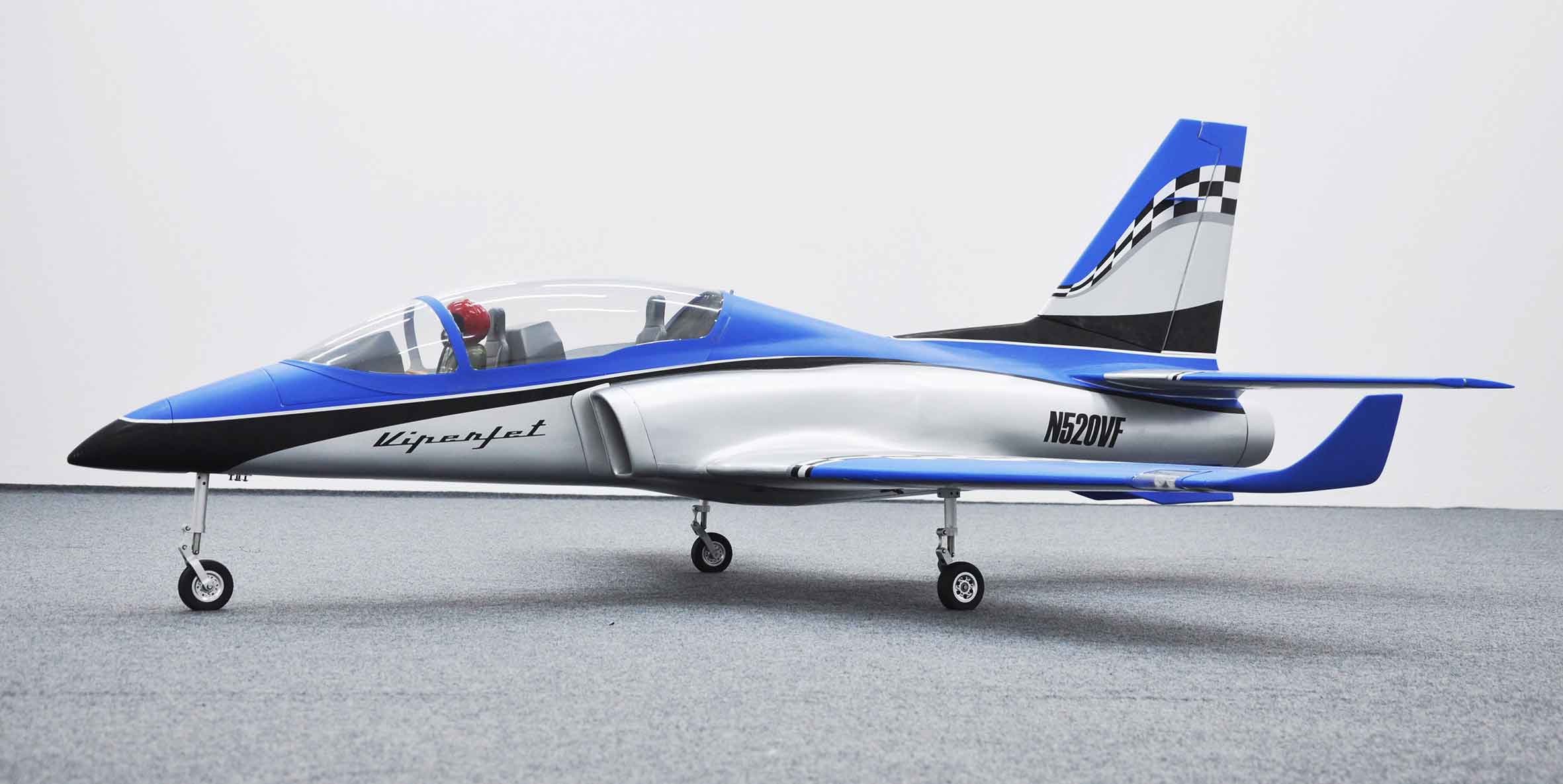 black-horse-viper-jet-mkii-edf-jet-1885mm-silver-blue-120mm image 2