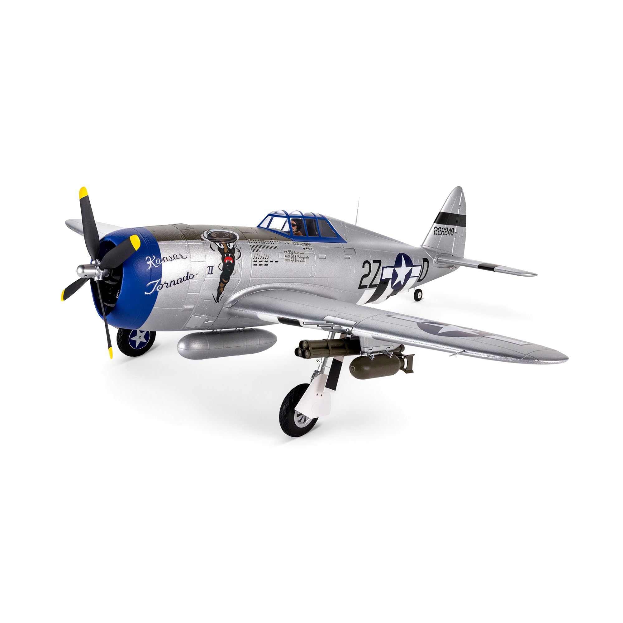 e-flite-p-47-razorback-1-2m-bnf-basic-warbird image 1