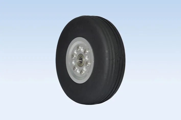 black-horse-gummirad-mit-nabe-85-mm-modellflugzeug image 1